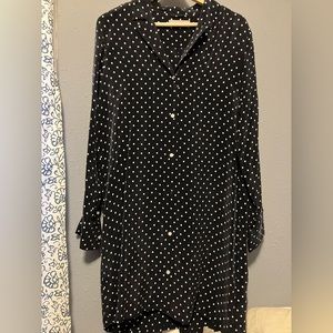 Everlane Polkadot Shirtdress Size 8